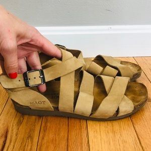 NAOT Strappy Leather Sandals Size 39